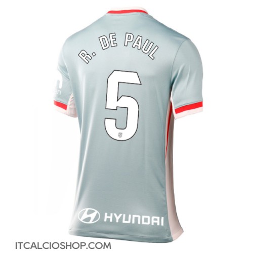 Atletico Madrid Rodrigo De Paul #5 Seconda Maglia Femmina 2024-25 Manica Corta